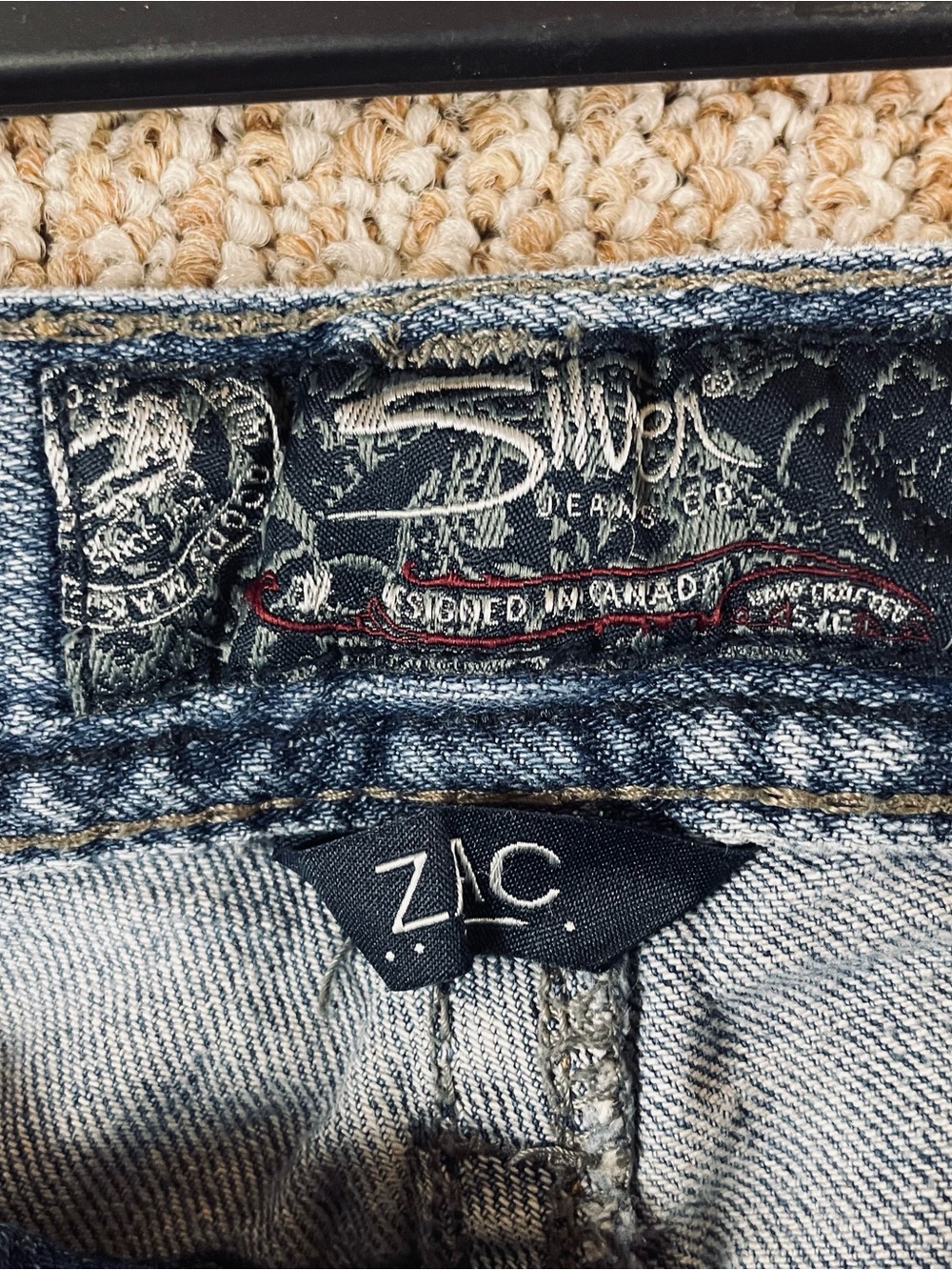 Silver ZAC Jeans Men 30x32 Blue Straight Relaxed Cowboy Western Denim T586 - Picture 8 of 14
